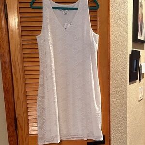 White House Black Market White Lace Dress